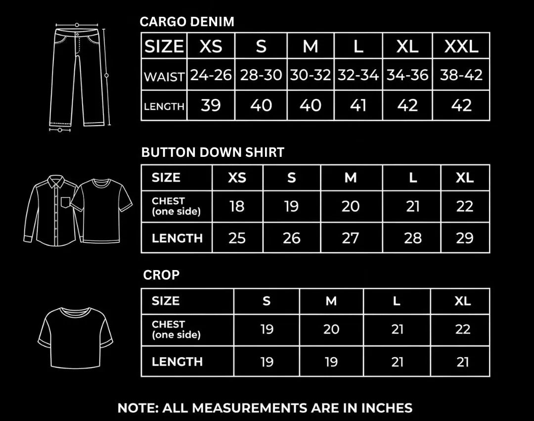 DUO PACK ( BLACK BUTTON DOWN SHIRT WITH DARK BLUE DENIM SKIRT )