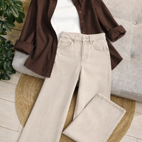 (TRIO PACK) BROWN WITH BEIGE  Outfit Set