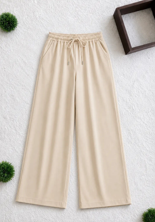 BEIGE FLAPPER TROUSERS