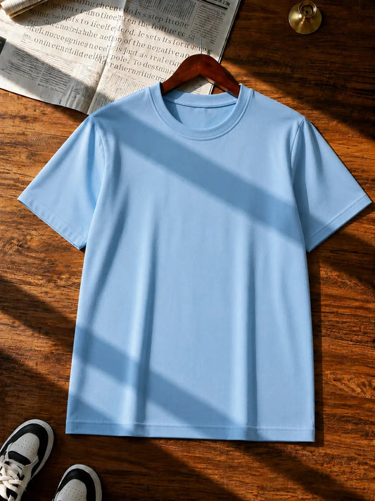 SKY BLUE HALF SLEEVE T-SHIRT
