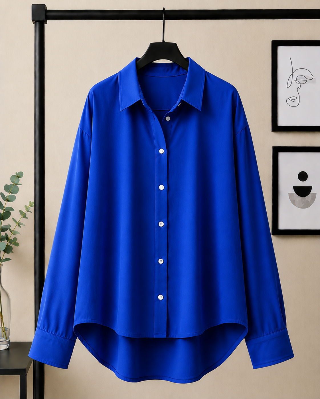 ROYAL BLUE BUTTON DOWN SHIRT