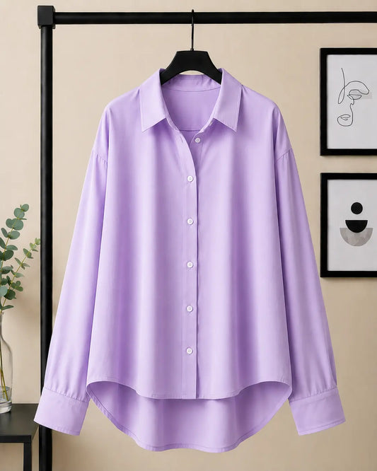 LILAC BUTTON DOWN SHIRT