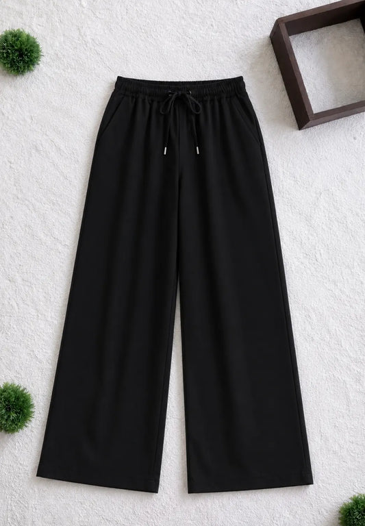 BLACK FLAPPER TROUSERS