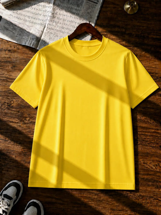 YELLOW HALF SLEEVE T-SHIRT