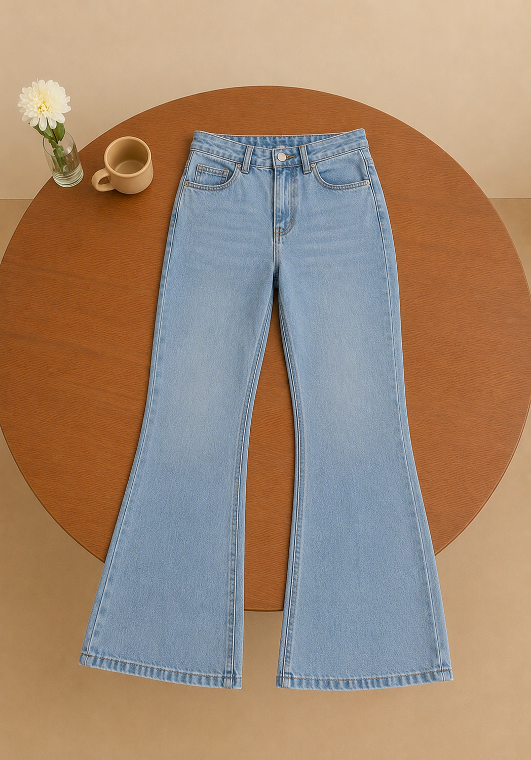 ICE BLUE BELL BOTTOM JEANS