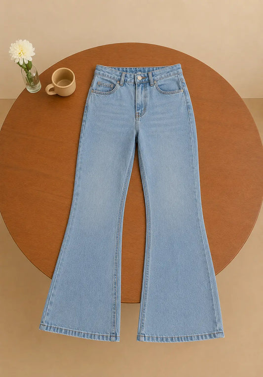 ICE BLUE BELL BOTTOM JEANS