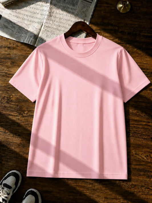 BABY PINK HALF SLEEVE T-SHIRT