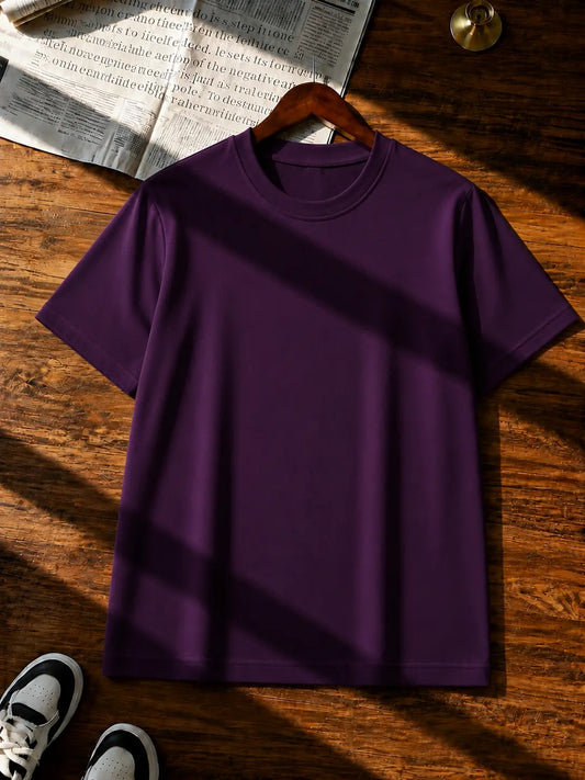 DARK PURPLE HALF SLEEVE T-SHIRT