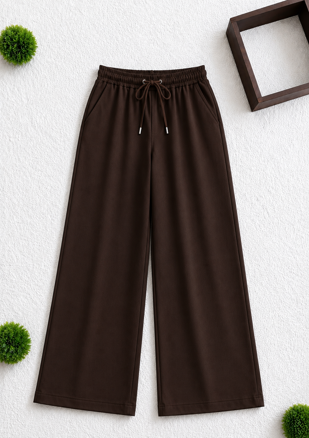 DARK BROWN FLAPPER TROUSERS